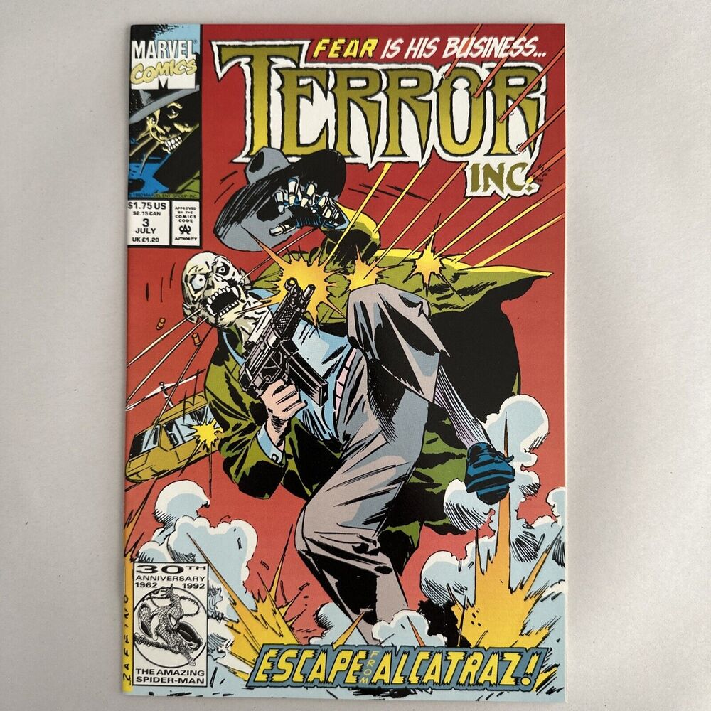 Marvel Terror Inc. #3 - 1992 series Marvel comic EXCELLENT CONDITION